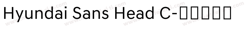 Hyundai Sans Head C字体转换